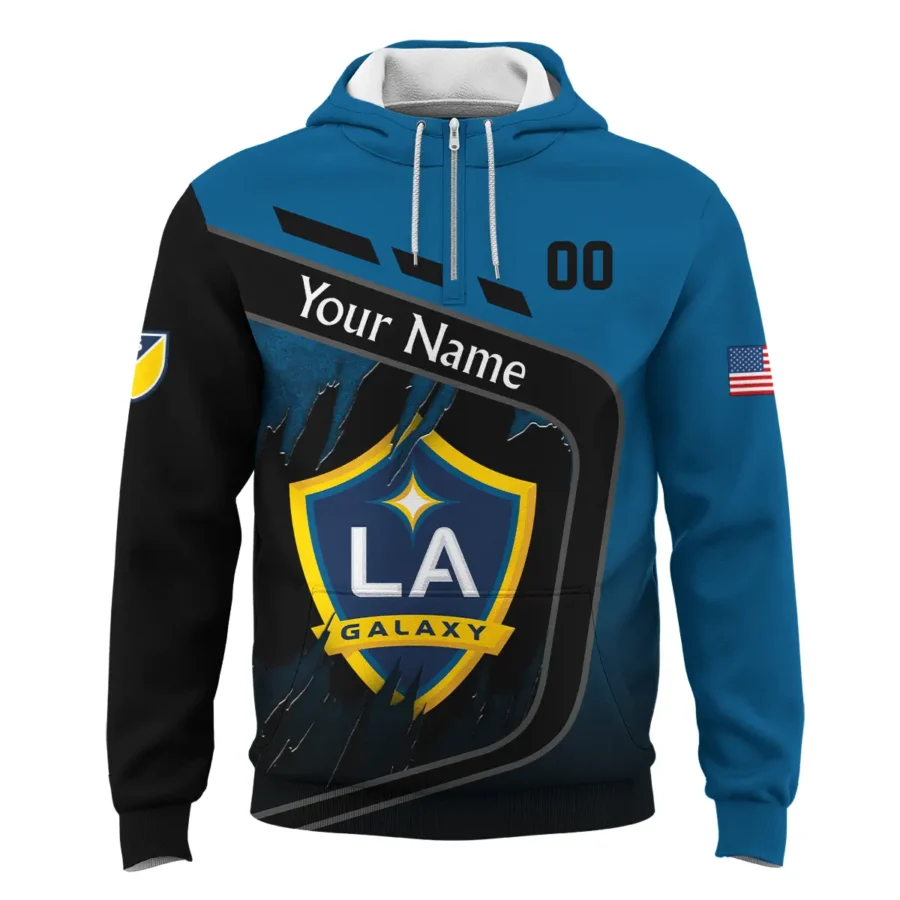 MLS LA Galaxy Exclusive All Over Prints BLMLS51024A1LAQHD - 1/4 Zipper Hoodie