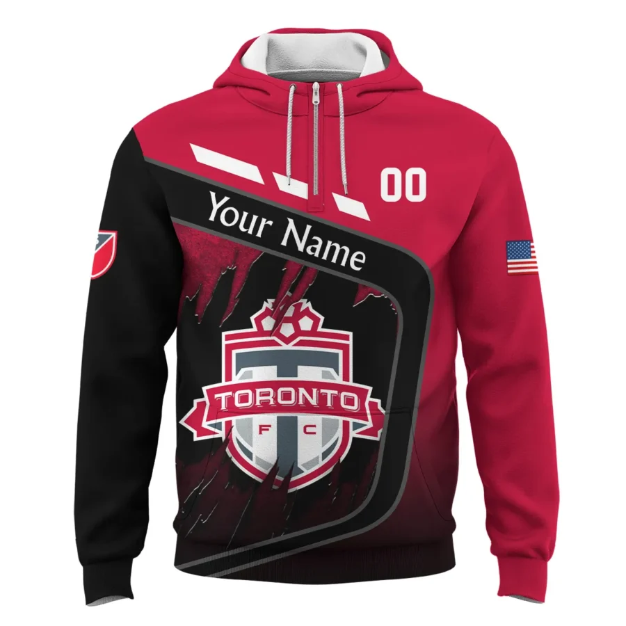 MLS Toronto FC Exclusive All Over Prints BLMLS51024A1TORQHD - 1/4 Zipper Hoodie