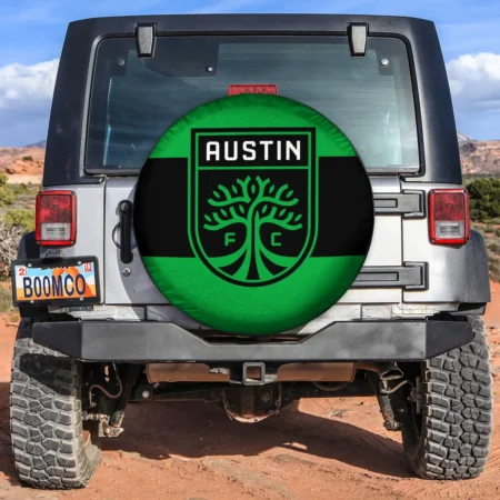 MLS Austin FC Exclusive Spare Tire Cover Car Accessories BLMLS71024A2ATXLTT