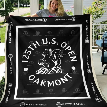 125th U.S. Open Tournament Bettinardi Golf Brand Exclusive Logo All Over Prints BL125221024A01BGBLK - Blanket