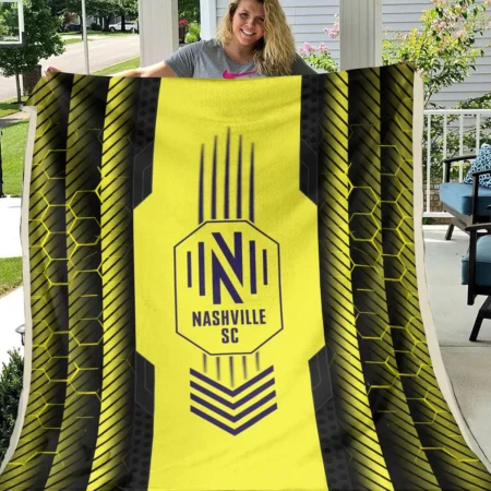 Abstract Geometric Pattern MLS Nashville SC Exclusive All Over Prints BLMLS101024A2NSHBLK - Blanket