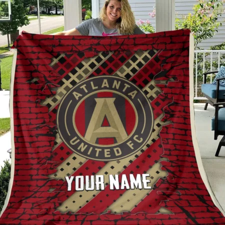 Breaking Wall MLS Atlanta United Exclusive All Over Prints BLMLS111024A1ATLBLK - Blanket