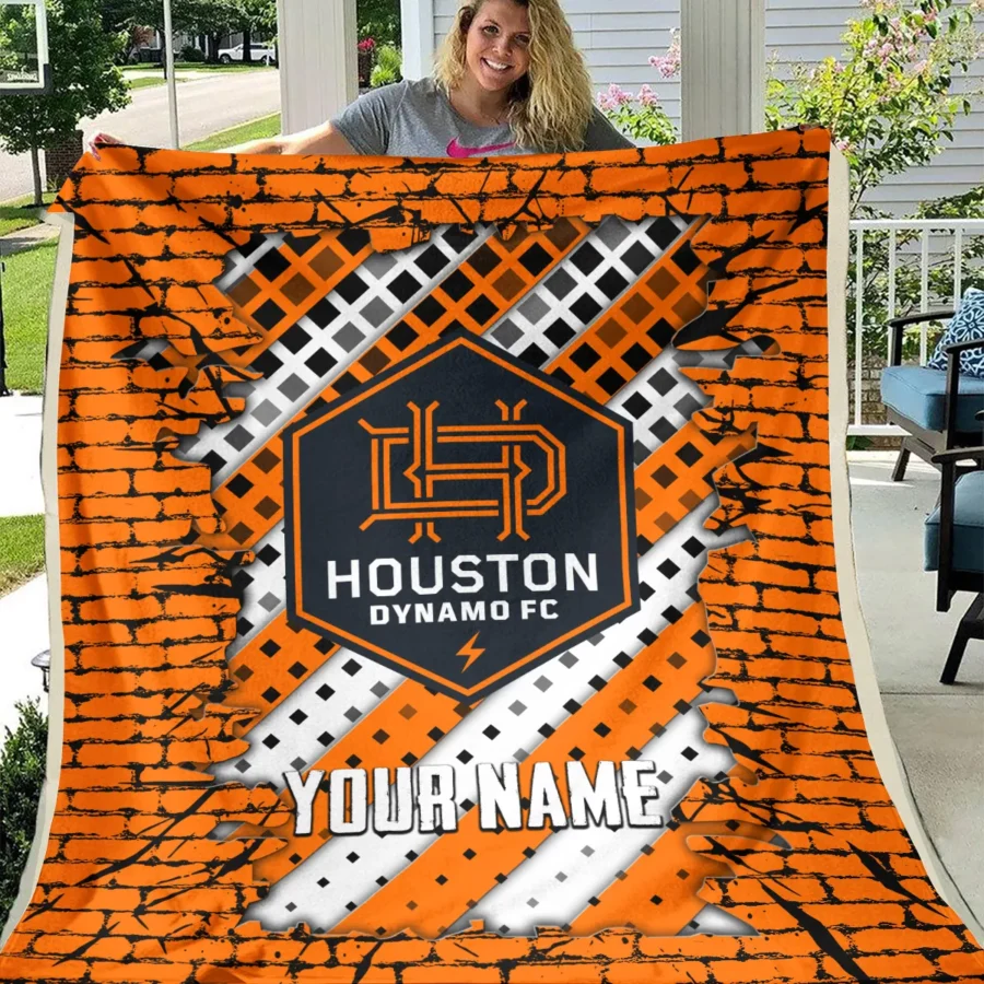 Breaking Wall MLS Houston Dynamo Exclusive All Over Prints BLMLS111024A1HOUBLK - Blanket