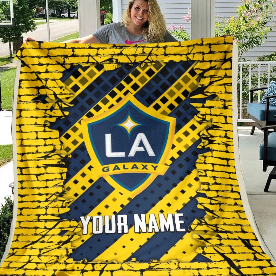 Breaking Wall MLS LA Galaxy Exclusive All Over Prints BLMLS111024A1LABLK - Blanket