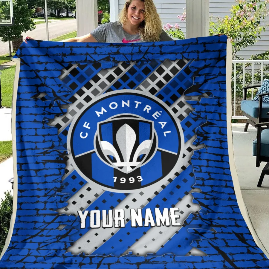 Breaking Wall MLS CF Montreal Exclusive All Over Prints BLMLS111024A1MTLBLK - Blanket