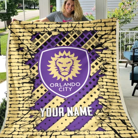 Breaking Wall MLS Orlando City Exclusive All Over Prints BLMLS111024A1ORLBLK - Blanket