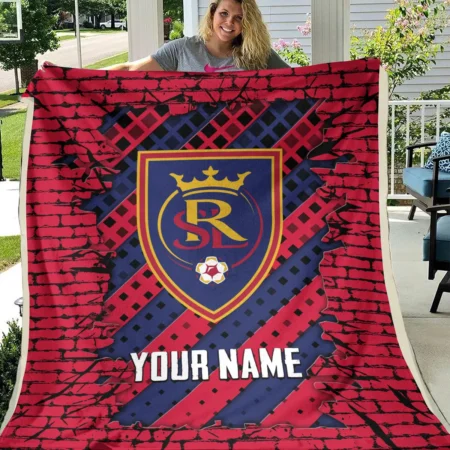 Breaking Wall MLS Real Salt Lake Exclusive All Over Prints BLMLS111024A1RSLBLK - Blanket