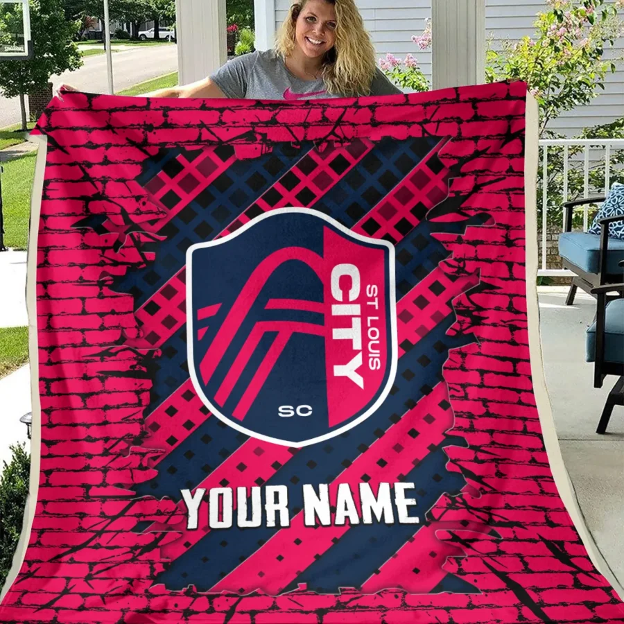 Breaking Wall MLS St. Louis City Exclusive All Over Prints BLMLS111024A1STLBLK - Blanket