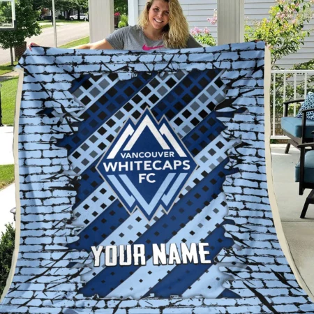 Breaking Wall MLS Vancouver Whitecaps Exclusive All Over Prints BLMLS111024A1VANBLK - Blanket