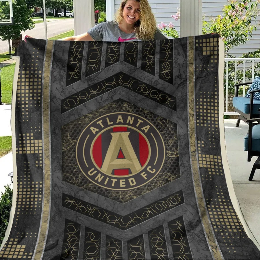 MLS Atlanta United Exclusive All Over Prints BLMLS111024A2ATLBLK - Blanket