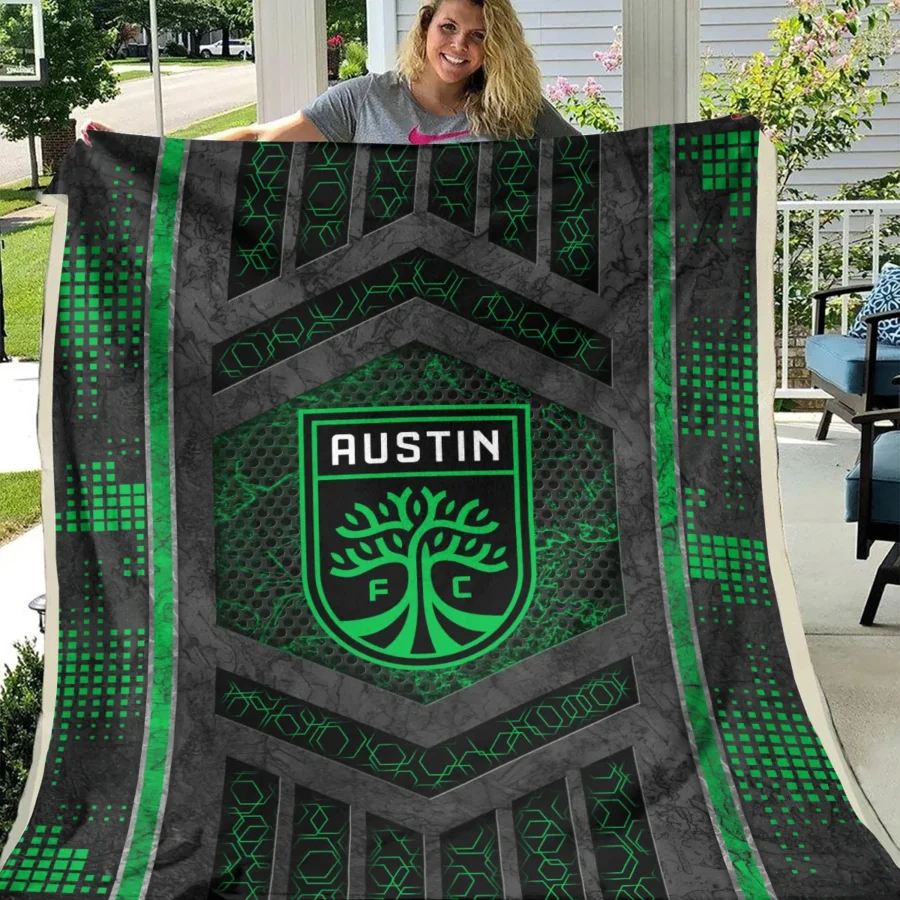 MLS Austin FC Exclusive All Over Prints BLMLS111024A2ATXBLK - Blanket