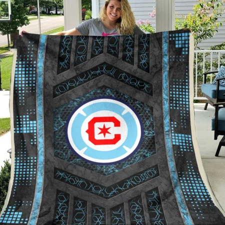 MLS Chicago Fire Exclusive All Over Prints BLMLS111024A2CHIBLK - Blanket