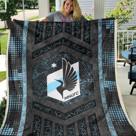 MLS Minnesota United Exclusive All Over Prints BLMLS111024A2MINBLK - Blanket