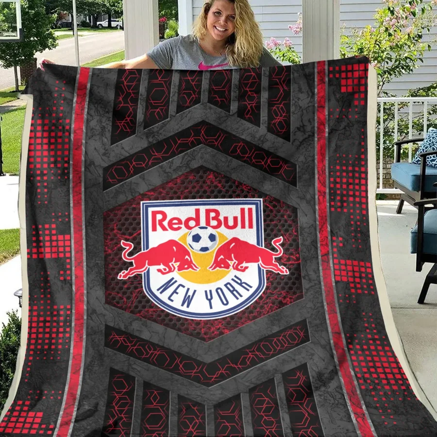 MLS New York Red Bulls Exclusive All Over Prints BLMLS111024A2NYBLK - Blanket