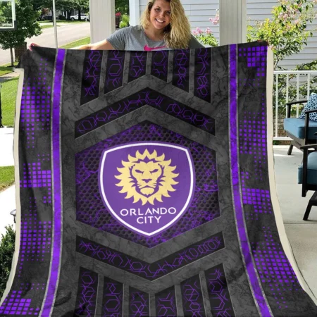 MLS Orlando City Exclusive All Over Prints BLMLS111024A2ORLBLK - Blanket