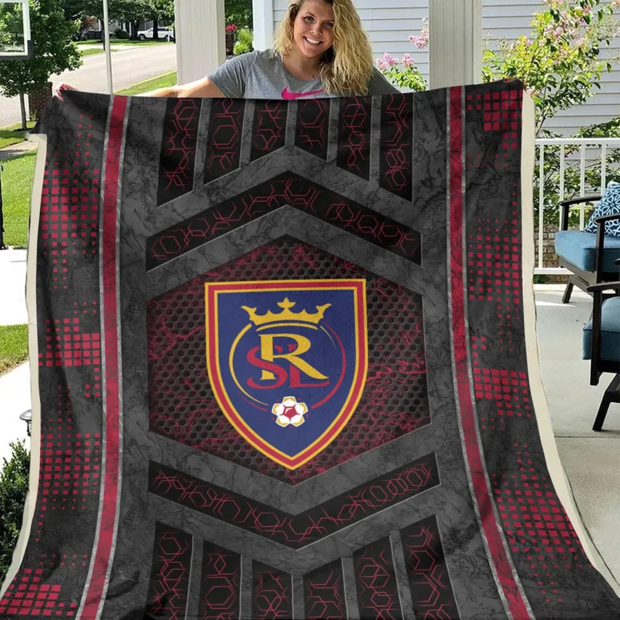 MLS Real Salt Lake Exclusive All Over Prints BLMLS111024A2RSLBLK - Blanket