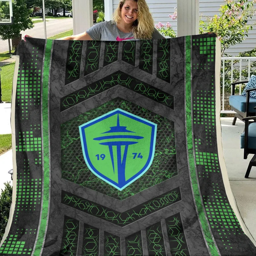 MLS Seattle Sounders Exclusive All Over Prints BLMLS111024A2SEABLK - Blanket