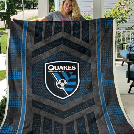 MLS San Jose Earthquakes Exclusive All Over Prints BLMLS111024A2SJBLK - Blanket