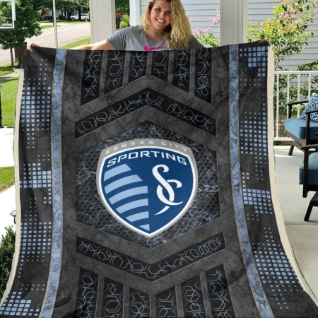 MLS Sporting Kansas City Exclusive All Over Prints BLMLS111024A2SKCBLK - Blanket