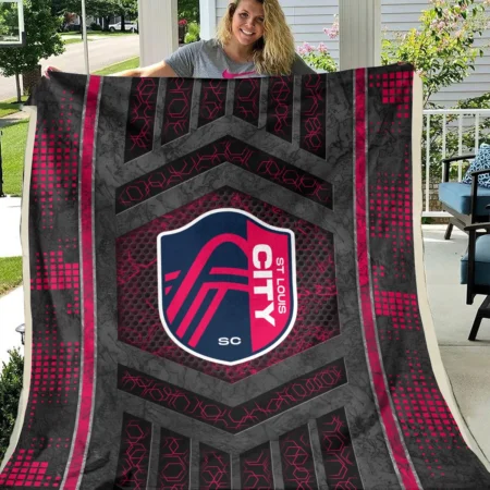 MLS St. Louis City Exclusive All Over Prints BLMLS111024A2STLBLK - Blanket