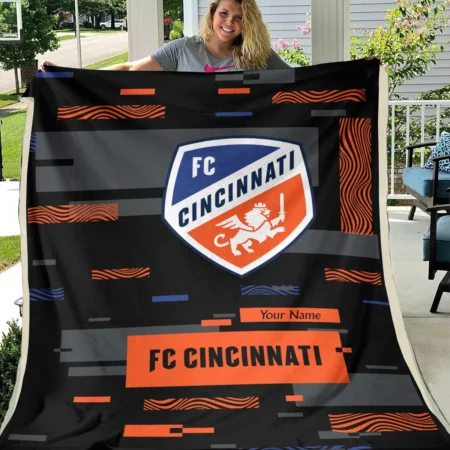 Custom Name MLS Cincinnati Exclusive All Over Prints BLMLS151024A1CINBLK - Blanket