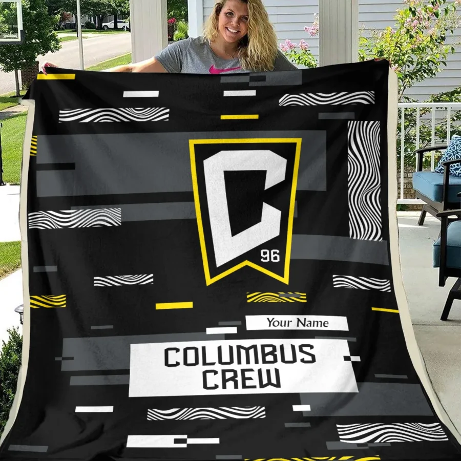 Custom Name MLS Columbus Crew Exclusive All Over Prints BLMLS151024A1CLBBLK - Blanket