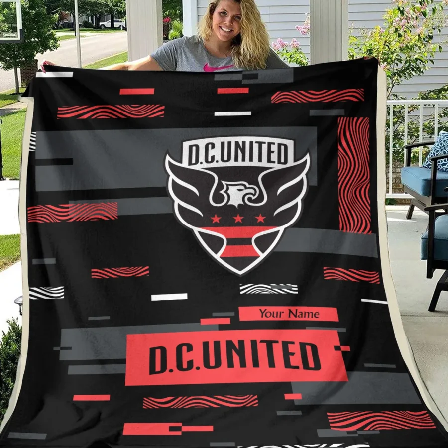 Custom Name MLS DC United Exclusive All Over Prints BLMLS151024A1DCBLK - Blanket