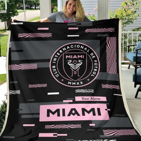 Custom Name MLS Inter Miami Exclusive All Over Prints BLMLS151024A1MIABLK - Blanket