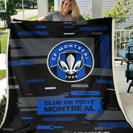 Custom Name MLS CF Montreal Exclusive All Over Prints BLMLS151024A1MTLBLK - Blanket