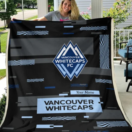 Custom Name MLS Vancouver Whitecaps Exclusive All Over Prints BLMLS151024A1VANBLK - Blanket