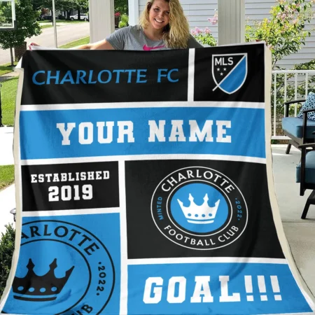 Custom Name MLS Charlotte Exclusive All Over Prints BLMLS151024A2CLTBLK - Blanket