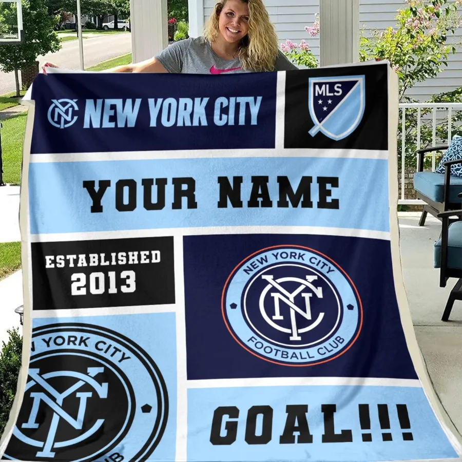 Custom Name MLS New York City Exclusive All Over Prints BLMLS151024A2NYCBLK - Blanket