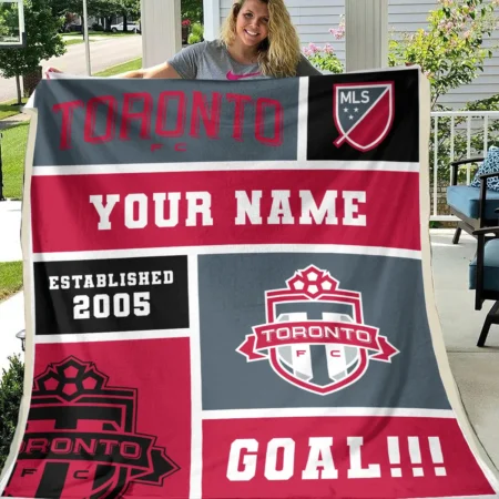 Custom Name MLS Toronto FC Exclusive All Over Prints BLMLS151024A2TORBLK - Blanket