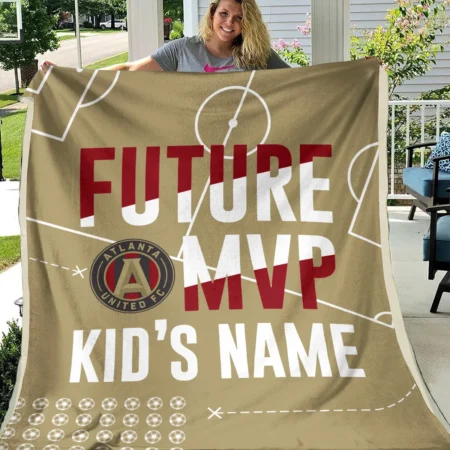 Future MVP Custom Kid Name MLS Atlanta United Exclusive All Over Prints BLMLS161024A1ATLBLK - Blanket