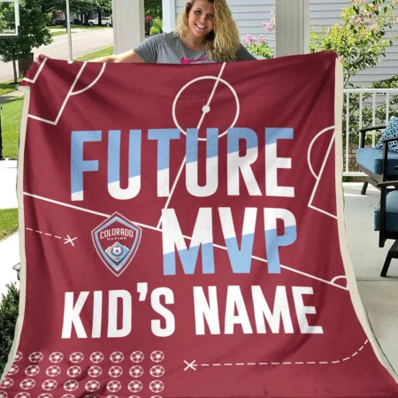 Future MVP Custom Kid Name MLS Colorado Rapids Exclusive All Over Prints BLMLS161024A1COLBLK - Blanket