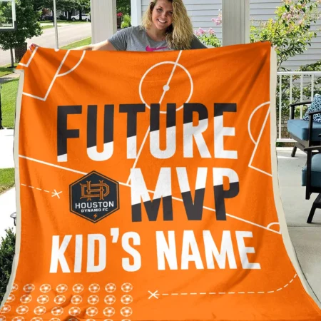 Future MVP Custom Kid Name MLS Houston Dynamo Exclusive All Over Prints BLMLS161024A1HOUBLK - Blanket