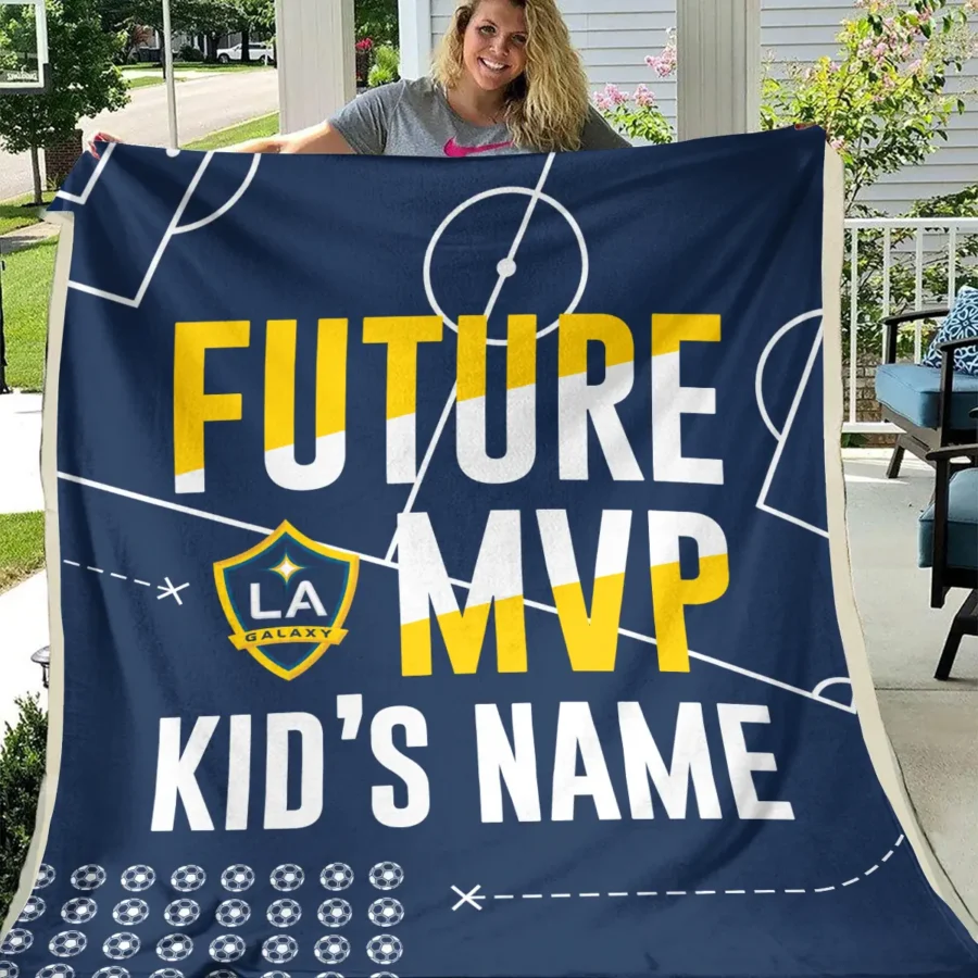 Future MVP Custom Kid Name MLS LA Galaxy Exclusive All Over Prints BLMLS161024A1LABLK - Blanket