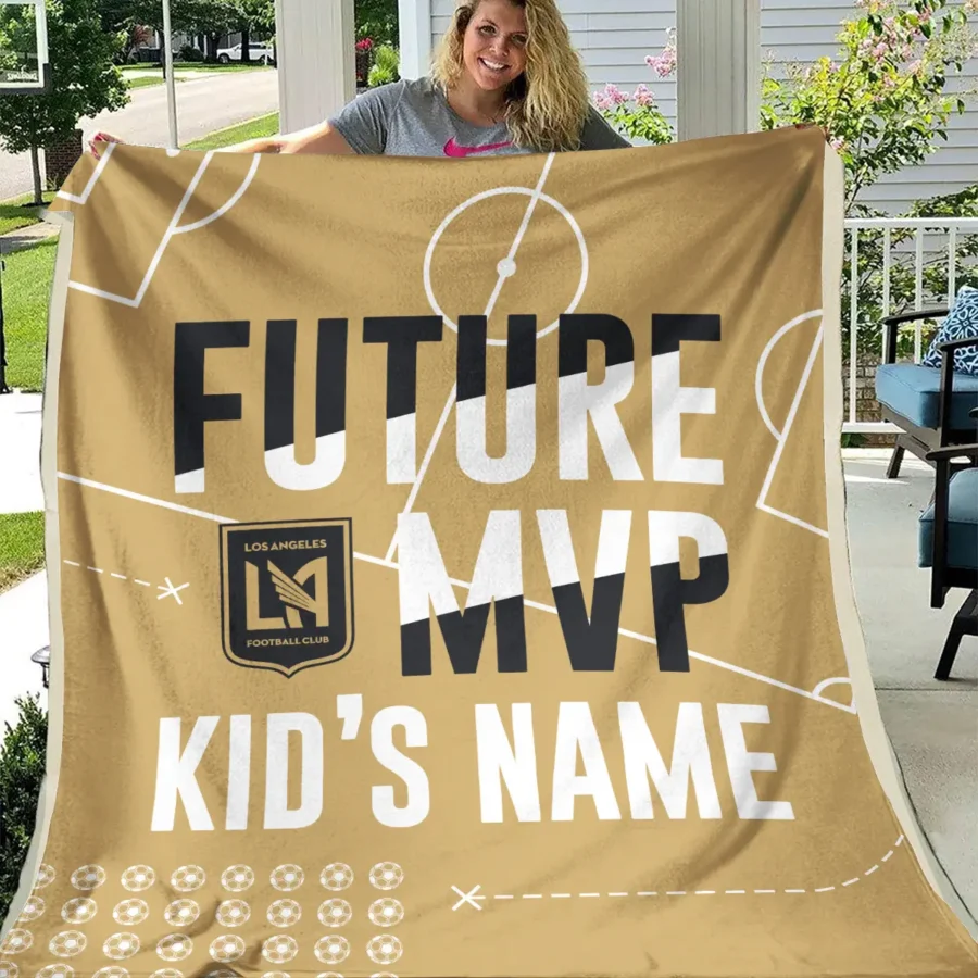 Future MVP Custom Kid Name MLS Los Angeles FC Exclusive All Over Prints BLMLS161024A1LAFBLK - Blanket