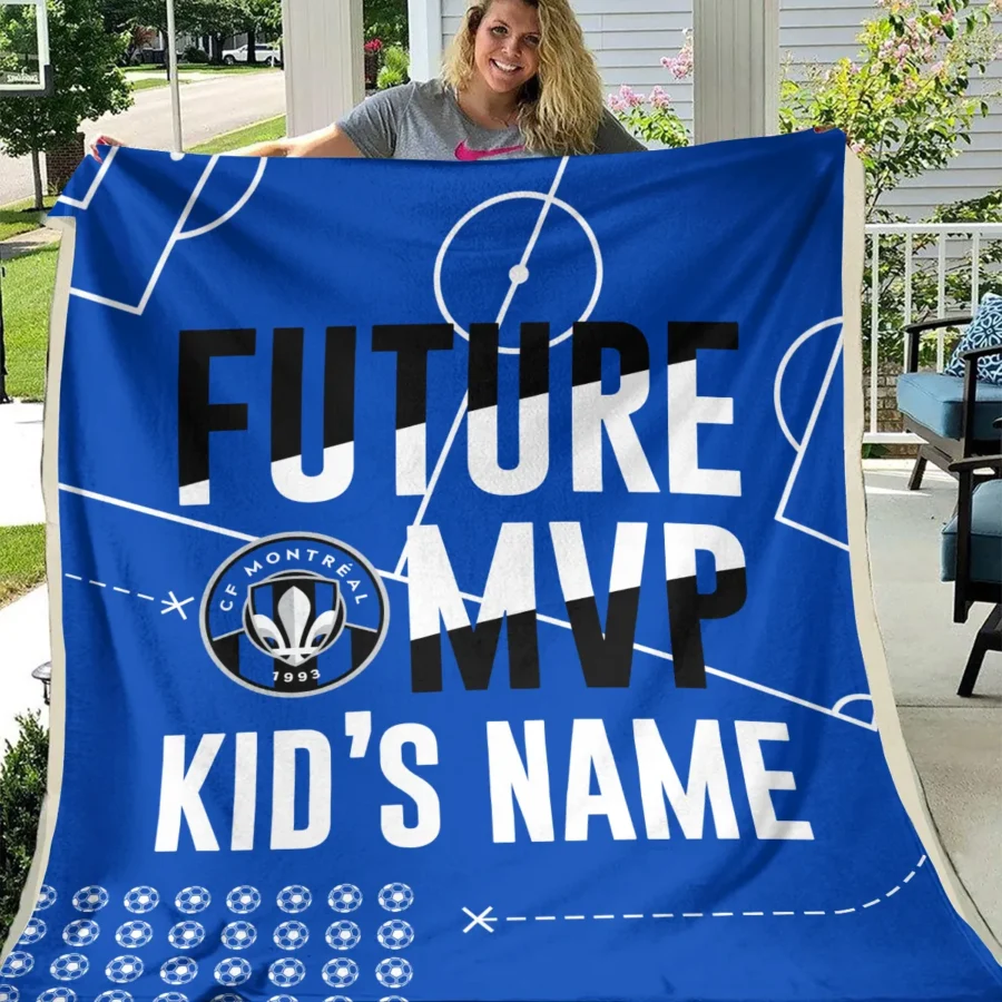 Future MVP Custom Kid Name MLS CF Montreal Exclusive All Over Prints BLMLS161024A1MTLBLK - Blanket