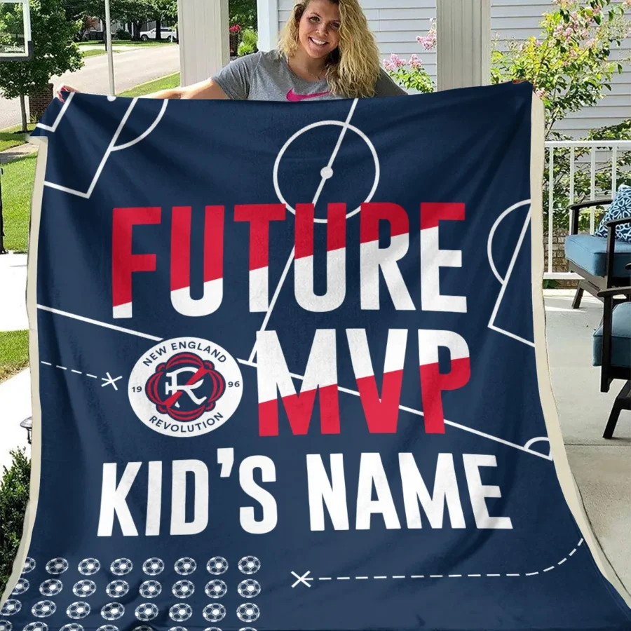 Future MVP Custom Kid Name MLS New England Exclusive All Over Prints BLMLS161024A1NEBLK - Blanket