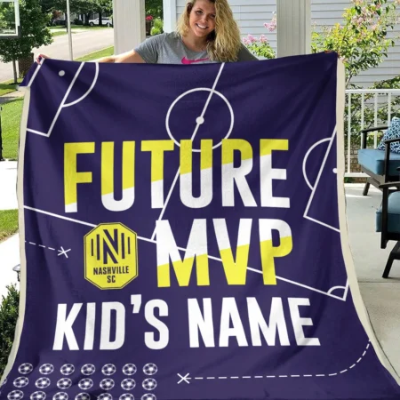 Future MVP Custom Kid Name MLS Nashville SC Exclusive All Over Prints BLMLS161024A1NSHBLK - Blanket