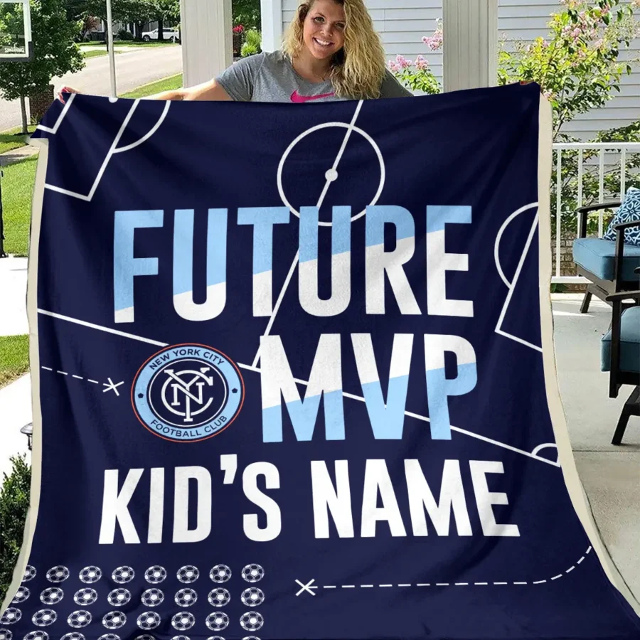 Future MVP Custom Kid Name MLS New York City Exclusive All Over Prints BLMLS161024A1NYCBLK - Blanket