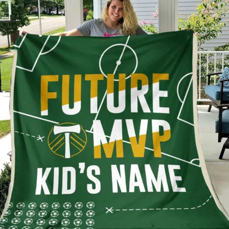 Future MVP Custom Kid Name MLS Portland Timbers Exclusive All Over Prints BLMLS161024A1PORBLK - Blanket