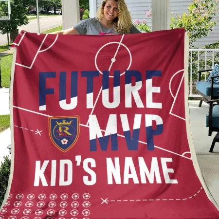 Future MVP Custom Kid Name MLS Real Salt Lake Exclusive All Over Prints BLMLS161024A1RSLBLK - Blanket