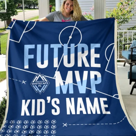 Future MVP Custom Kid Name MLS Vancouver Whitecaps Exclusive All Over Prints BLMLS161024A1VANBLK - Blanket