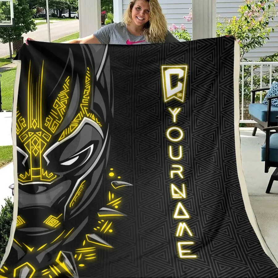 Black Panther Custom Name MLS Columbus Crew Exclusive All Over Prints BLMLS161024A2CLBBLK - Blanket