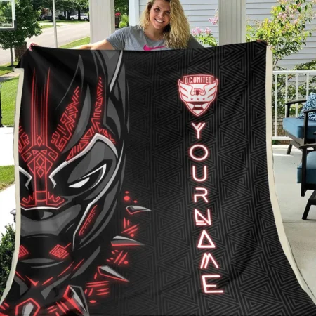 Black Panther Custom Name MLS DC United Exclusive All Over Prints BLMLS161024A2DCBLK - Blanket