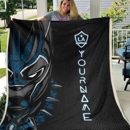 Black Panther Custom Name MLS LA Galaxy Exclusive All Over Prints BLMLS161024A2LABLK - Blanket