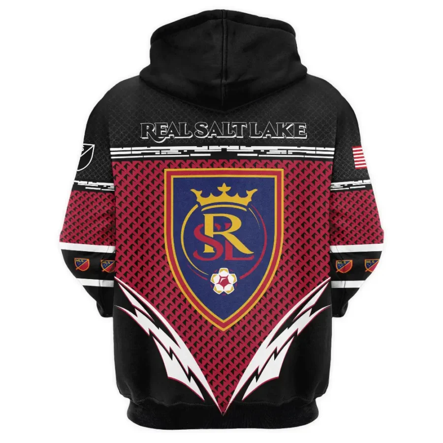 MLS Real Salt Lake Exclusive All Over Prints BLMLS31024A1RSLQHD - 1/4 Zipper Hoodie