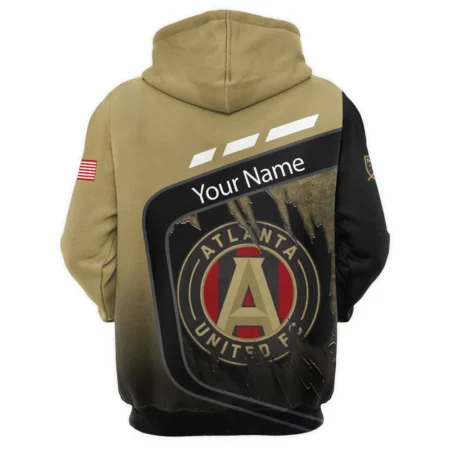 MLS Atlanta United Exclusive All Over Prints BLMLS51024A1ATLQHD - 1/4 Zipper Hoodie